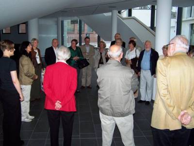 Die Gruppe wurde im Foyer freundlich von der Intendatin des Theaters, Frau Dr. Merula Steinhardt-Unseld begrt.
