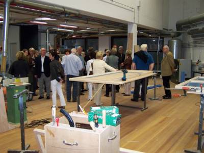 Die neue groe Werkstatt des neuen Theaters. Hier werden die Bhnenbilder entworfen, produziert und anschlieend eingelagert. 